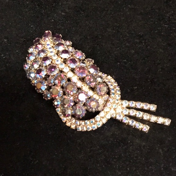 Beautiful Vintage stone brooch pin - Picture 1 of 2